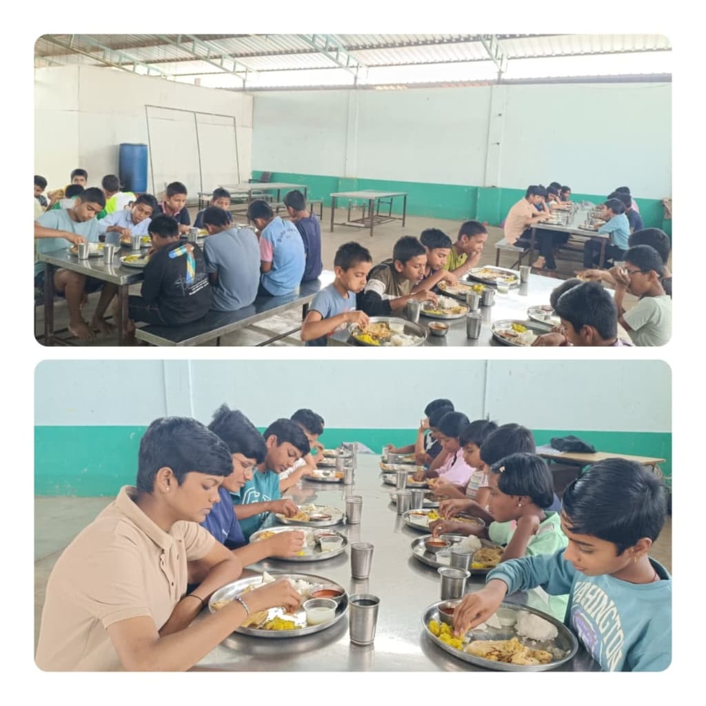 Organic Meal Dining Hall at Disha Academy