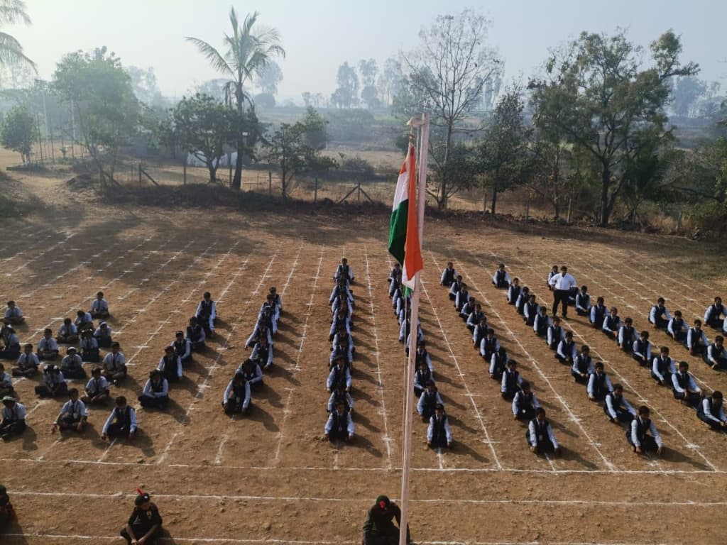 NDA Cadets Morning Flag Assembly