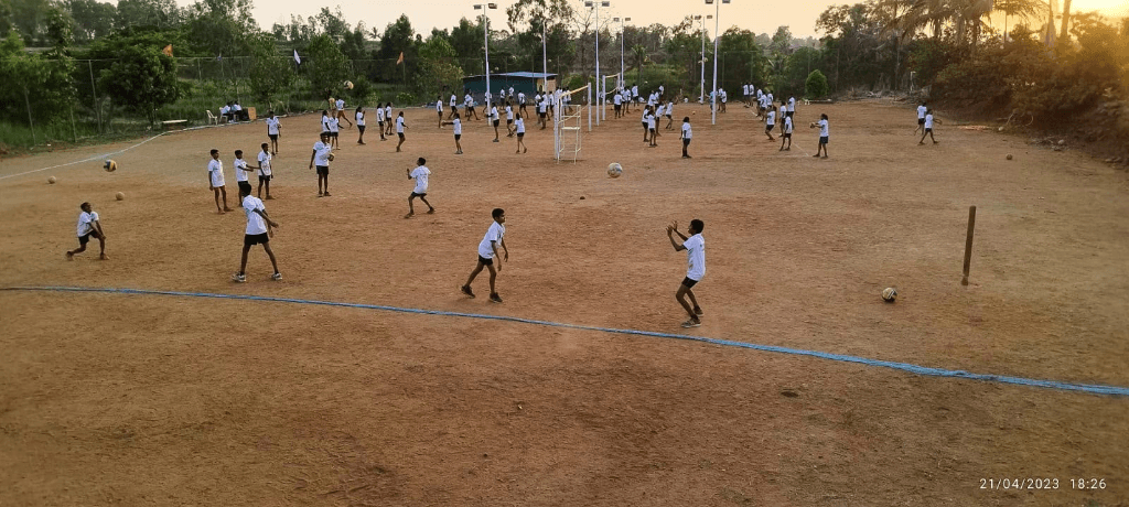 Panoramic Volleyball Courts Training at Disha Academy